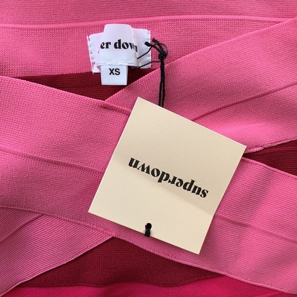 REVOLVE superdown Bandage Off The Shoulder Pinky Dress Size XS - Picture 4 of 4